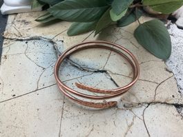 Kupfer Armreif, ID 63 mm, leicht verstellbar
