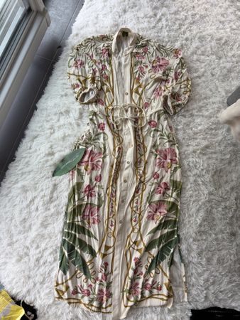 Farm Rio Robe fleurie longue taille XS coton neuf