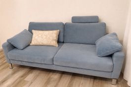 Blue Velvet Sofa