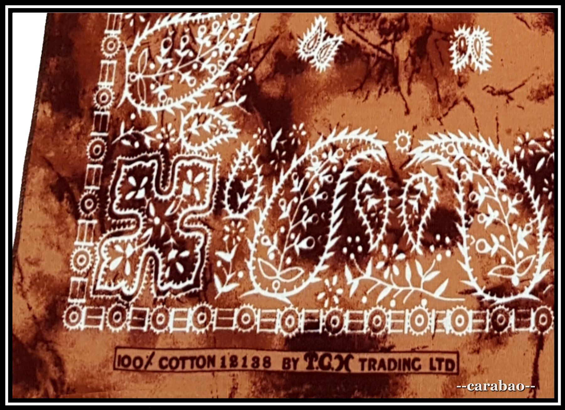 Foulard & Sciarpe: Bandana / Braun - Batik mit Paisley-Muster – Nuovo (secondo la descrizione) da Winterthur venduto da -carabao- 1