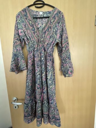 Seidenkleid Gr 36/ S Muster siehe Foto 3