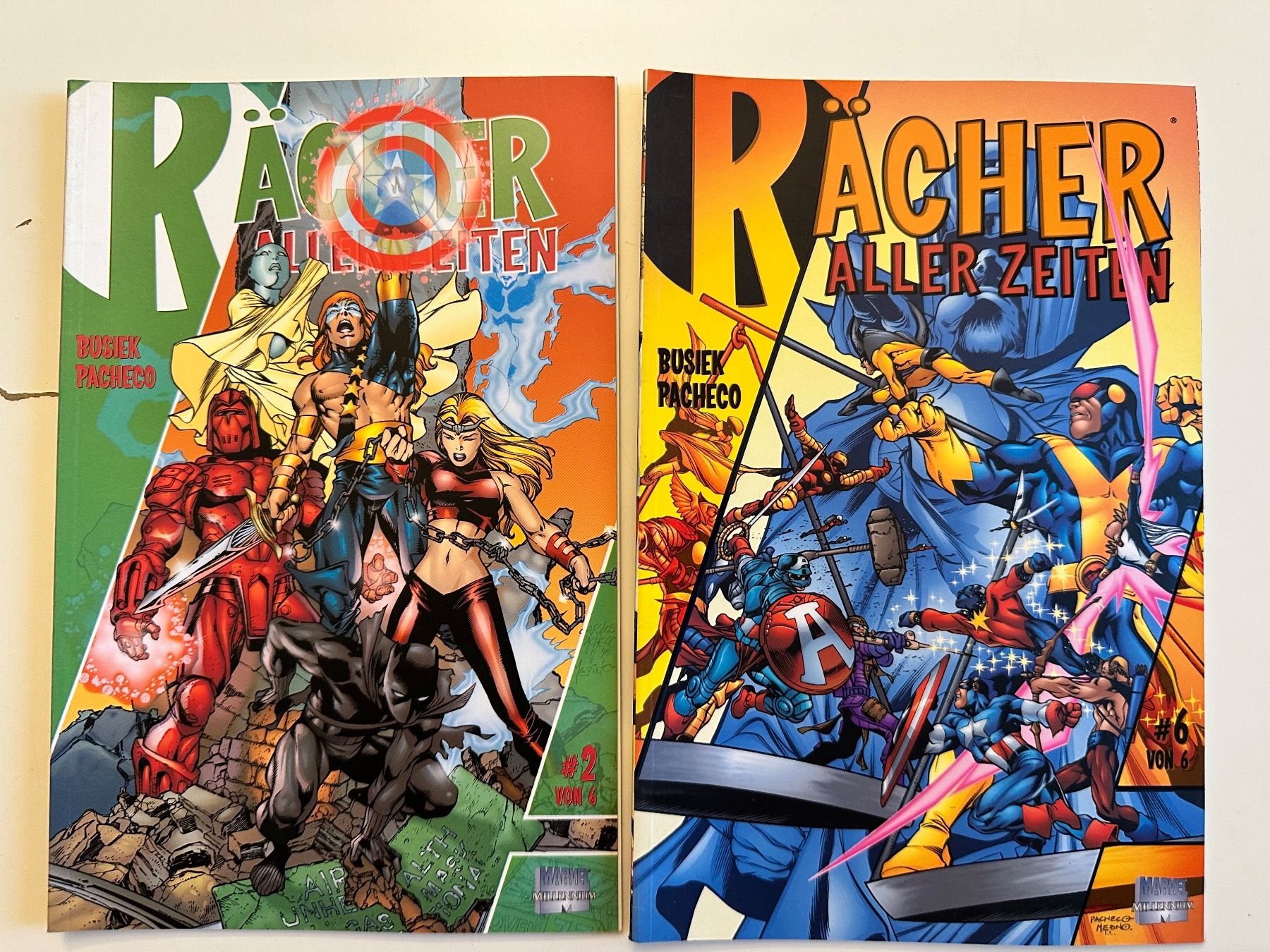 Comics: 2er Set - RÄCHER ALLER ZEITEN 2 + 6 - MARVEL MILLENNIUM – Gebraucht aus Münsingen von Ganjam