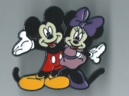 Mickey und Minnie Maus Pin