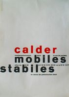 CALDER MOBILES STABILES EXPO KGMZ 1960 - Original Plakat