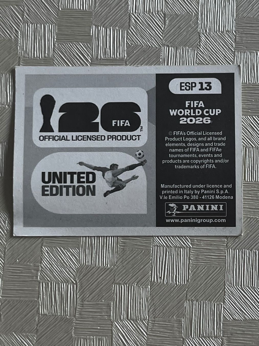 Panini Carte collezionabili: Panini Fifa Word Cup 2026 ESP 13 – Usato da Winterthur venduto da Numero1 1