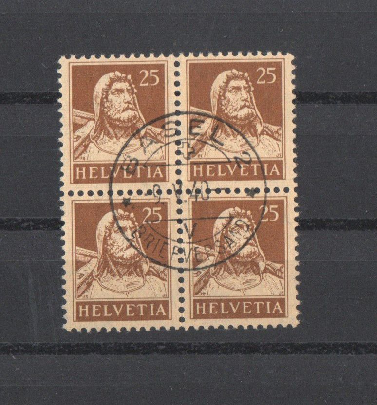 Alle Briefmarken: Tellbrustbild – Gebraucht aus Echichens von Topfila