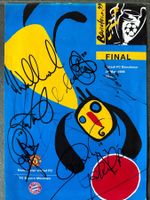 Original signiertes Manchester United Bild 1999 Final Progr.