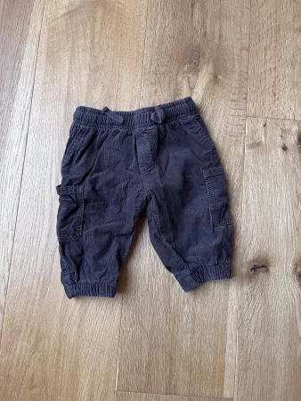 Gefütterte Cord-Hose braun, Grösse 68