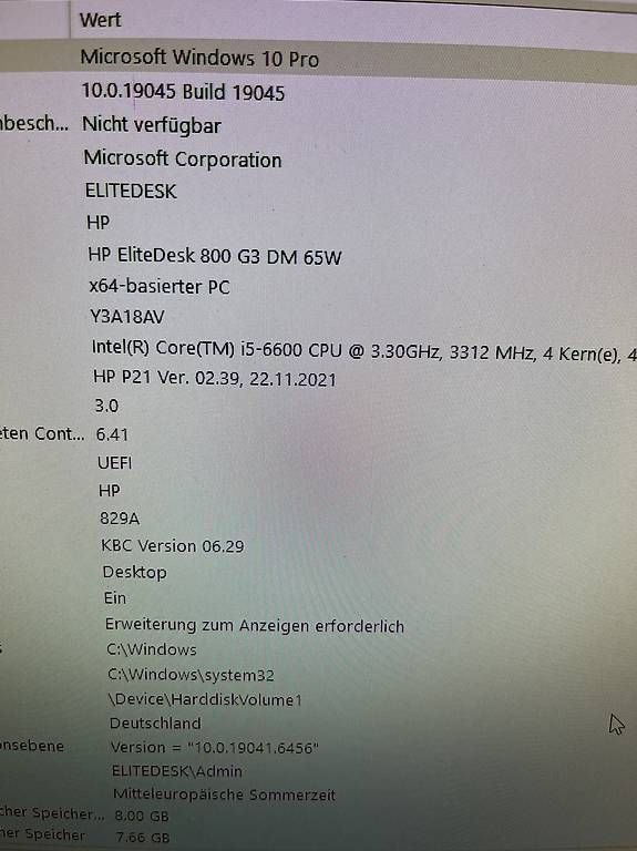 Hewlett Packard PC: HP Elitedesk Mini PC, Win 10 – Usato da Oekingen venduto da Leegate 4