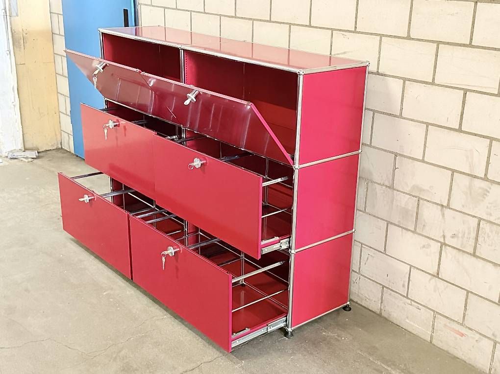 USM Kommoden: USM Haller Sideboard Rot – Gebraucht aus Dietikon von Kumar_Occasionen 6