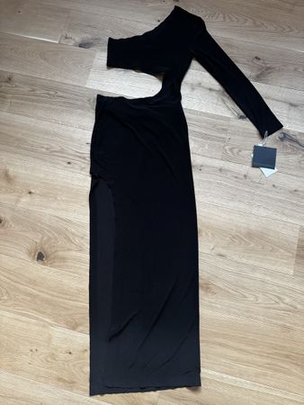 NEU Norma Kamali Abendkleid mit Schlitz, Grösse 36