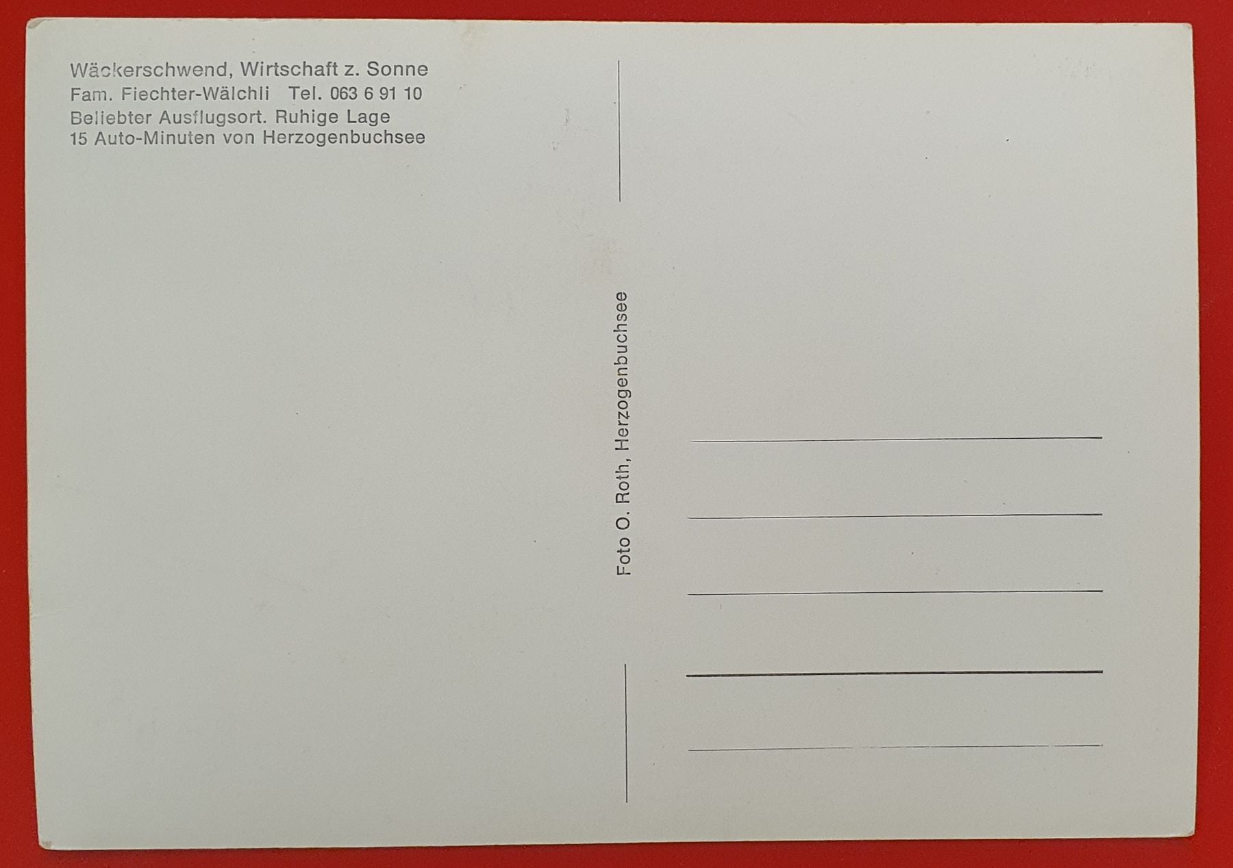Ansichtskarten: Wäckerschwend - Wirtschaft z. Sonne – Gebraucht aus Kreuzlingen von Rschweiz1 1