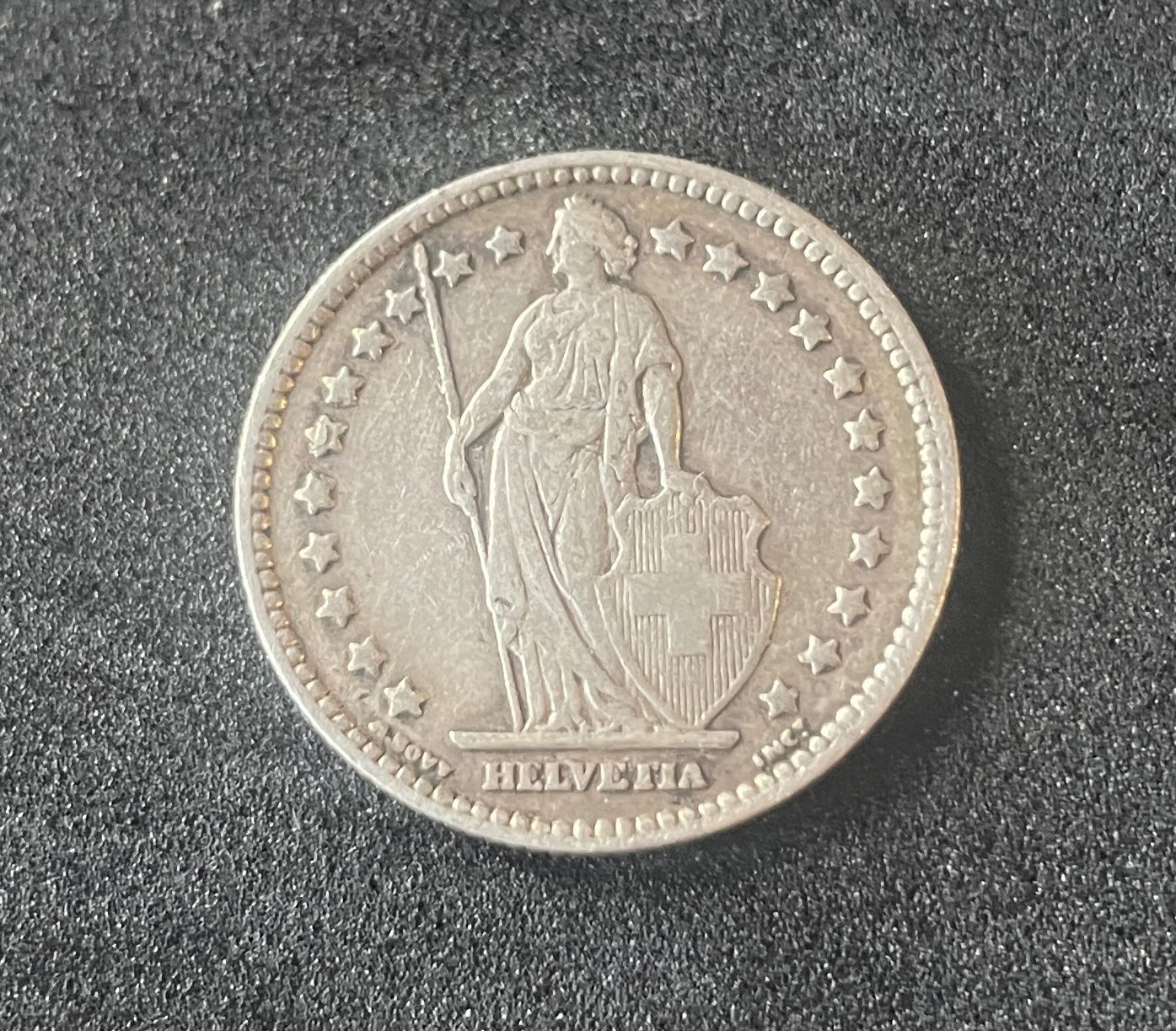 Alle Münzen: 1 Franken Silber 1887 Vorz - Unz – Gebraucht aus Les Bayards von Kreuch 1