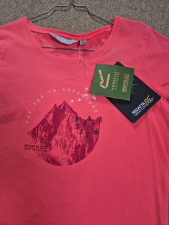 Regatta Outdoors T-Shirt, Neon Pink, Gr. S Neu mit Etikett