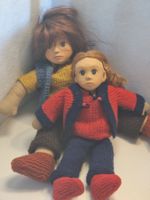 Puppenmama gesucht für 2 handgemachte Puppen Bäbi von 1977
