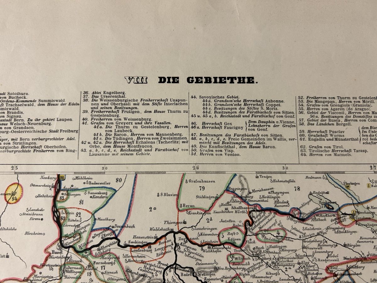 Landkarten & Atlanten: Alte Landkarte der Eidgenossenschaft,Top! – Gebraucht aus Lanzenhäusern von vic63 3
