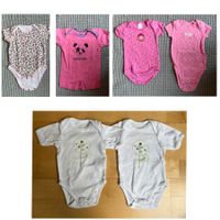 Gr.50/56, 6x Newborn Bodies kurzarm, Mädchen