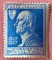 Briefmarken aus Italien Alessandro Volta  UNGESTEMPELT