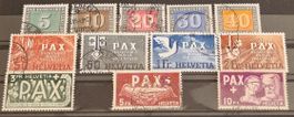 SCHÖNER PAX - SATZ JAHR 1945 - GESTEMPELT