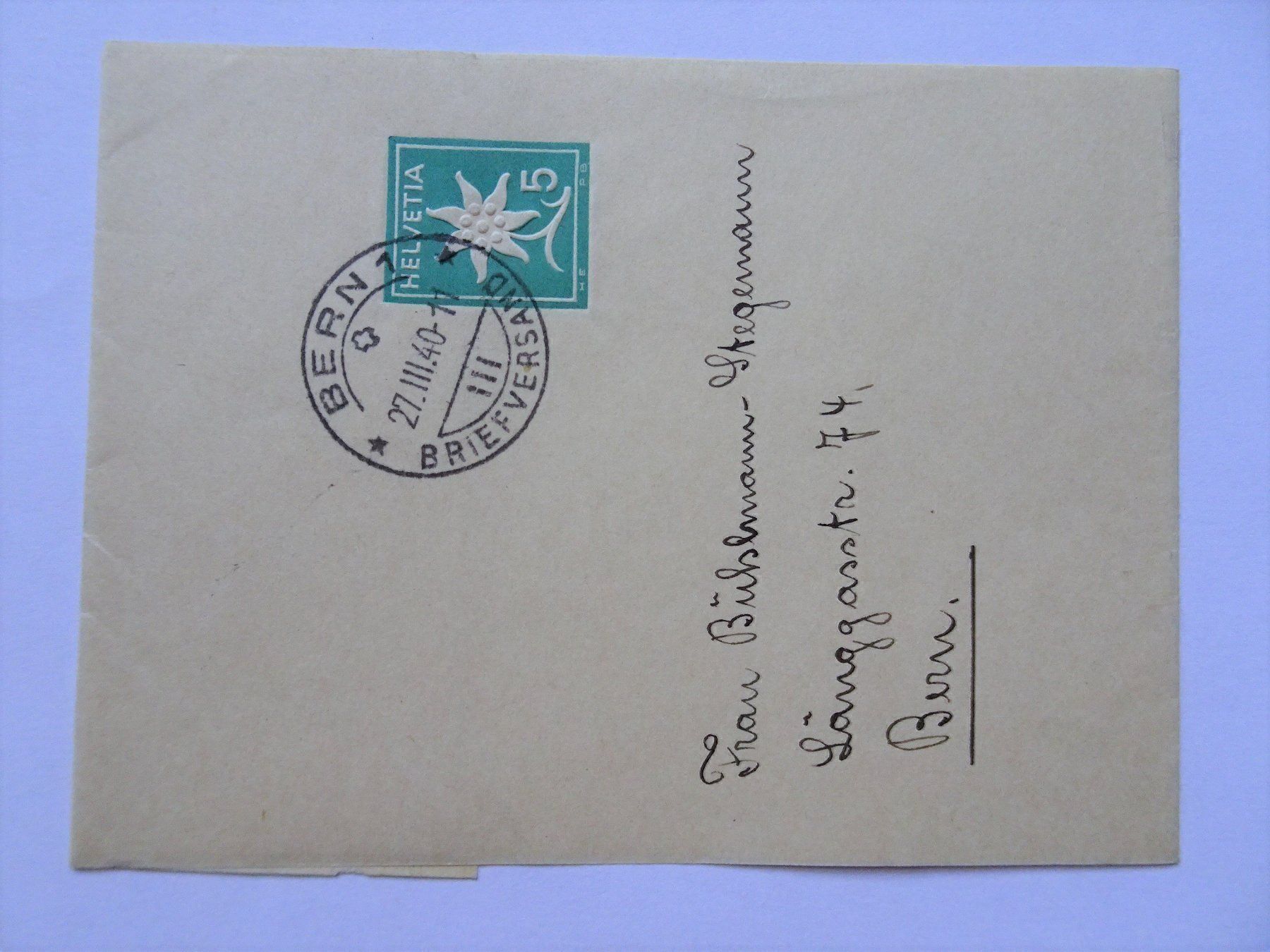 Alle Briefmarken: 1940 – Gebraucht aus Aadorf von Chnorli-Furz
