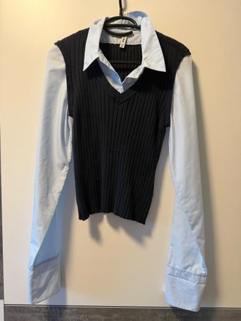 Bluse mit Stricktop FB Sister Grösse M neu🔥