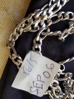 Herren-Kette kubanische Herrenkette, 57 cm, Farbe: Silber