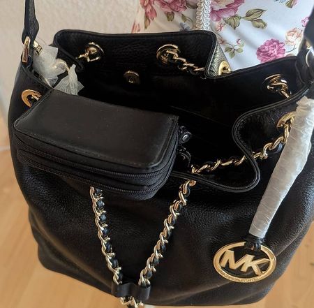 MK Handtasche Leder schwarz Michael Kors