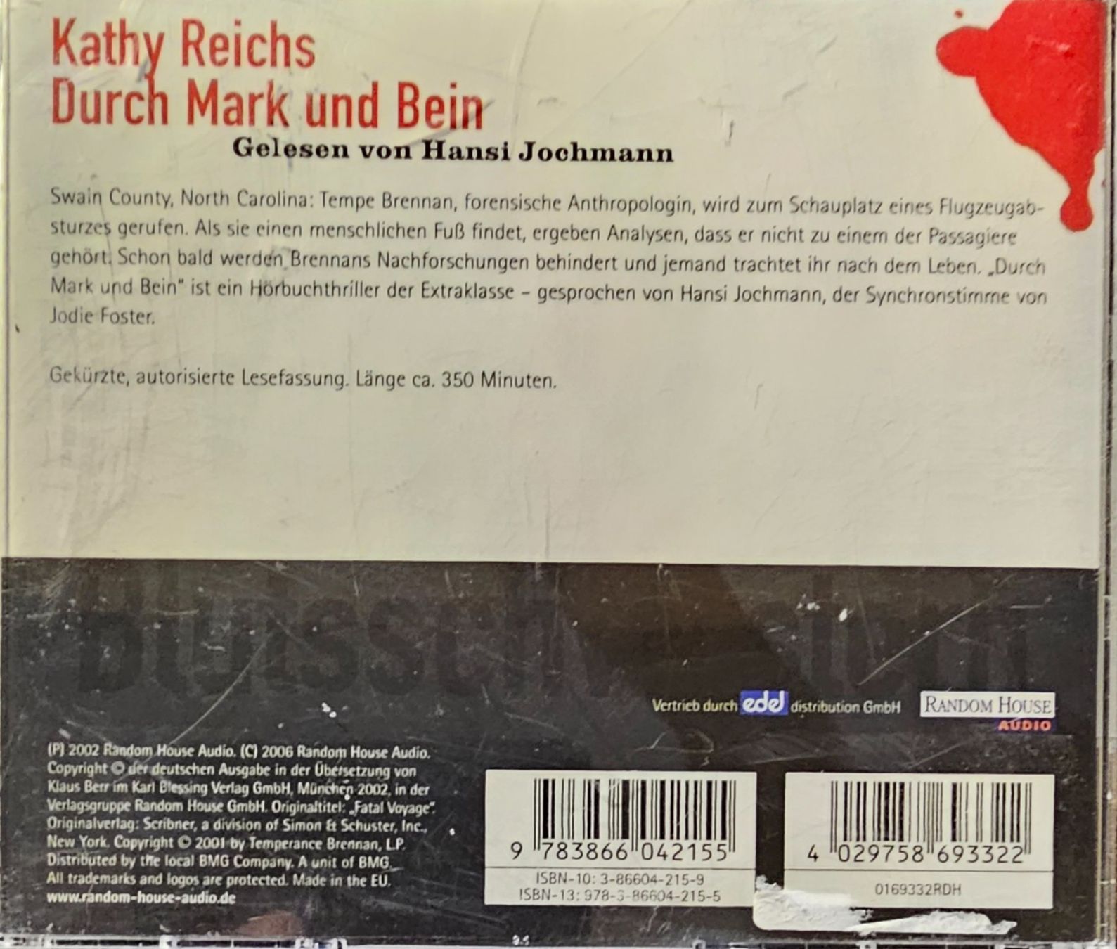 Livres audio: Kathy Reich - Durch Mark und Bein – D'occasion à Wahlen b. Laufen par Cg10 1