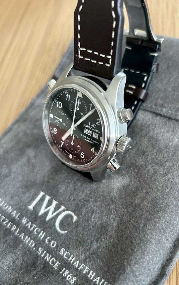 IWC Orologi: IWC Pilot Doppelchronograph  – Usato da Egg b. Zürich venduto da akon750 2