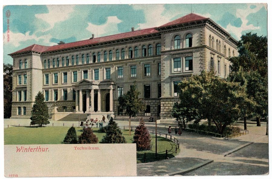 Cartoline postali: Winterthur, Technikum, gelaufen 1911 – Usato da Frauenfeld venduto da POML