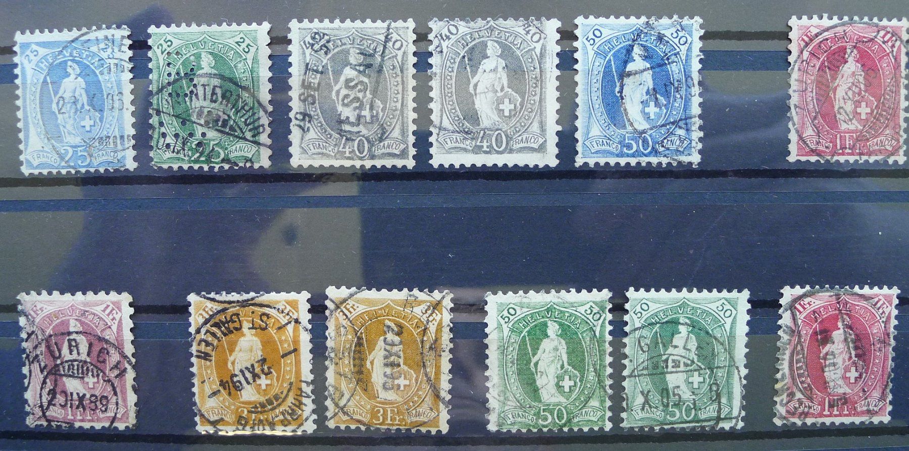 Alle Briefmarken: 1850-81 SAMMLUNG ab Ortspost mit Rayons & Strubel Kat:8800.- – Gebraucht aus Sursee von Luzernerraute 9