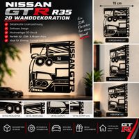 Nissan GT-R R35 Wanddekoration – 15 cm