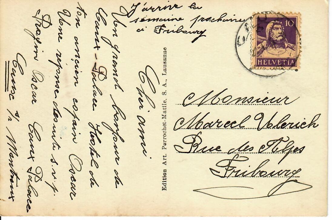 Cartoline postali: Le Caux - Palace en hiver – Usato da Hochdorf venduto da Ziegel-16 1
