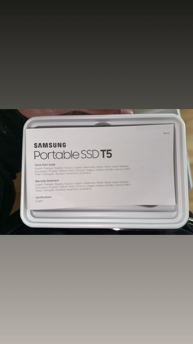 Samsung Dischi rigidi: Samsung SSD T5 - 500 GB – Nuovo (secondo la descrizione) da Zürich venduto da iha_x8qc 1