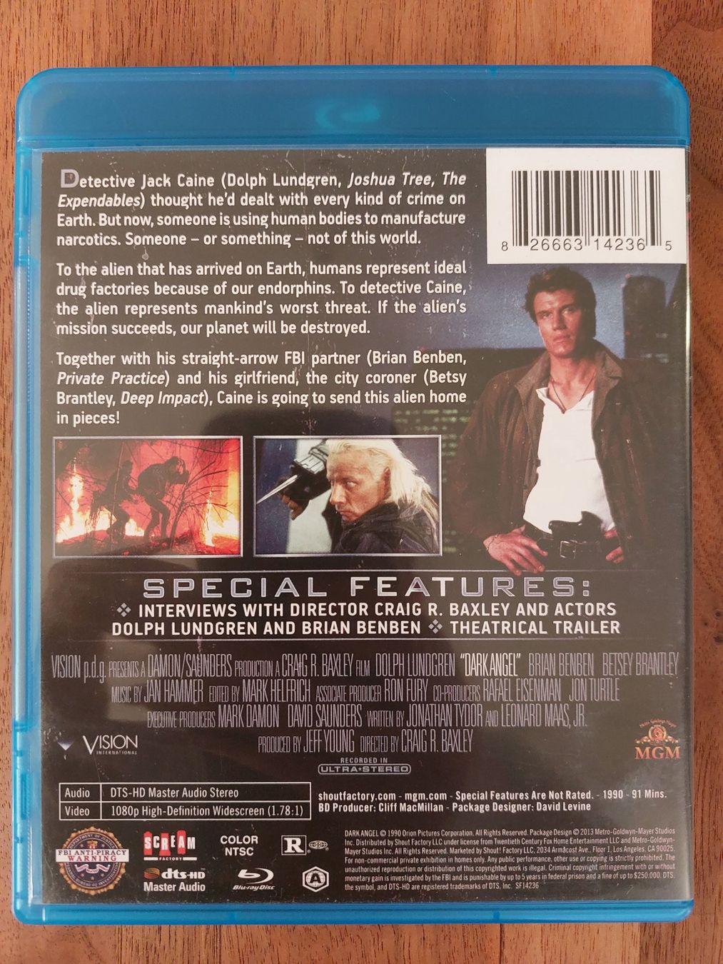 Tutti i DVDs: Blu Ray - Dark Angel mit Dolph Lundgren (1990) US Code – Usato da Rheinfelden venduto da FilmAuktion 1