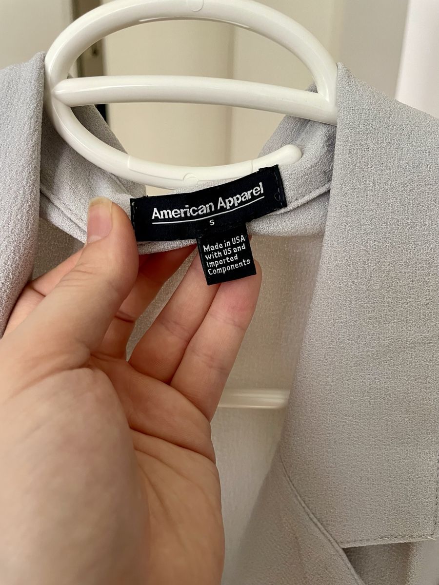 Giacche: American Apparel Blazer Jacke, hellblau/creme, Gr. S/M – Usato da Zürich venduto da Carlajimena 1