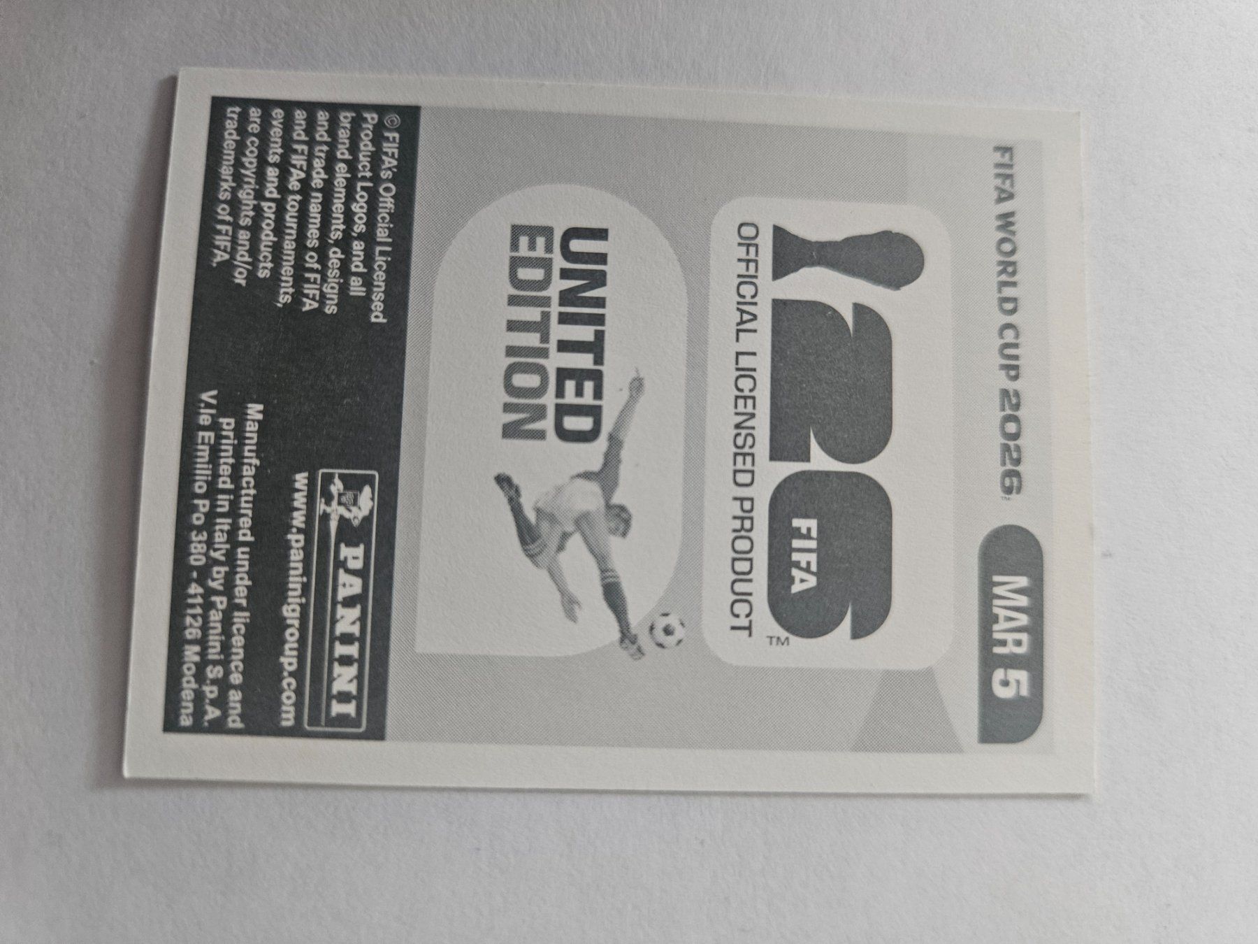 Panini Carte collezionabili: MAR 5 – Usato da Würenlingen venduto da Dinli 2