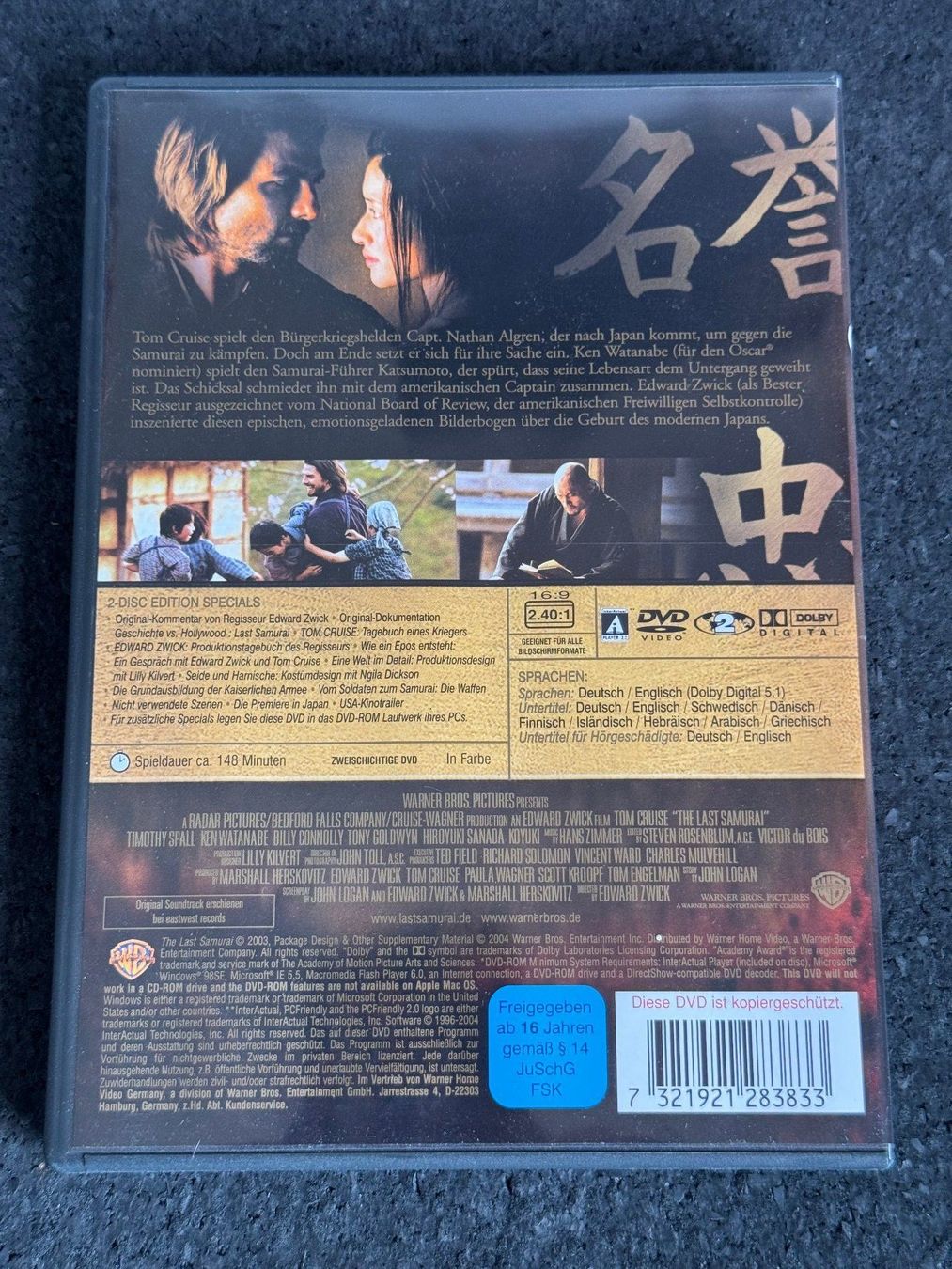 Tutti i DVDs: Last Samurai 2 Disc Edition DVD DE/EN Tom Cruise – Usato da Fribourg venduto da tschjoly 1