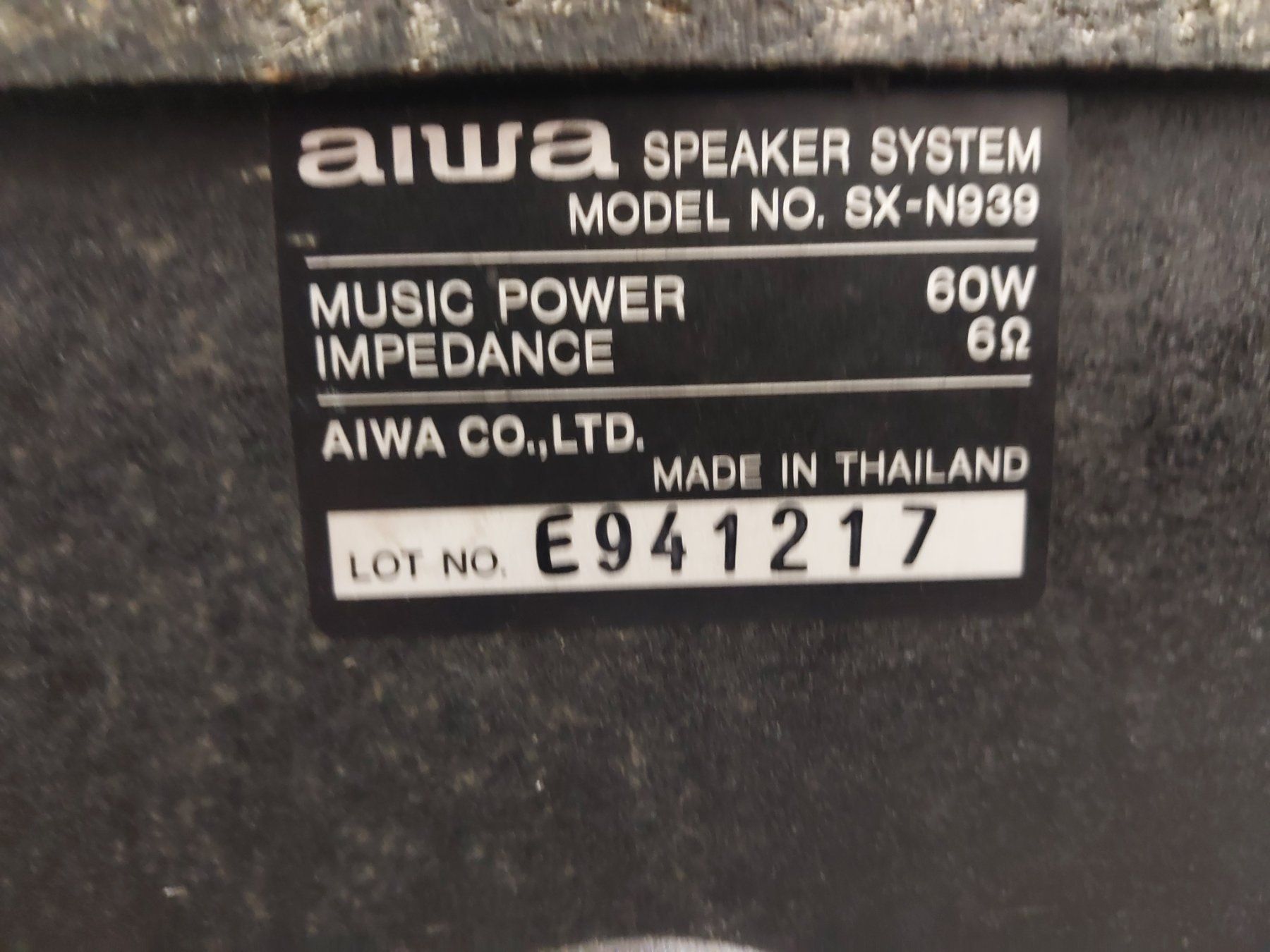 Casse acustiche: Lautsprecher System aiwa - 5 Boxen – Usato da Kaltacker venduto da Marbieri 1
