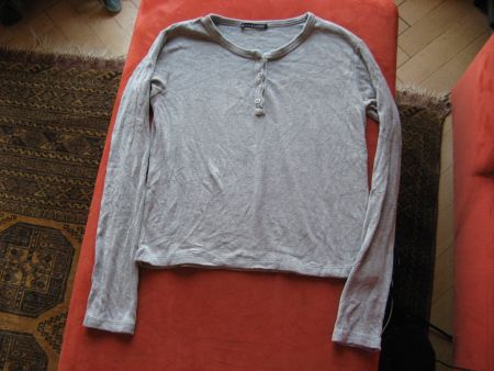 langärmliges, graues Shirt Gr. L Brandy Melville