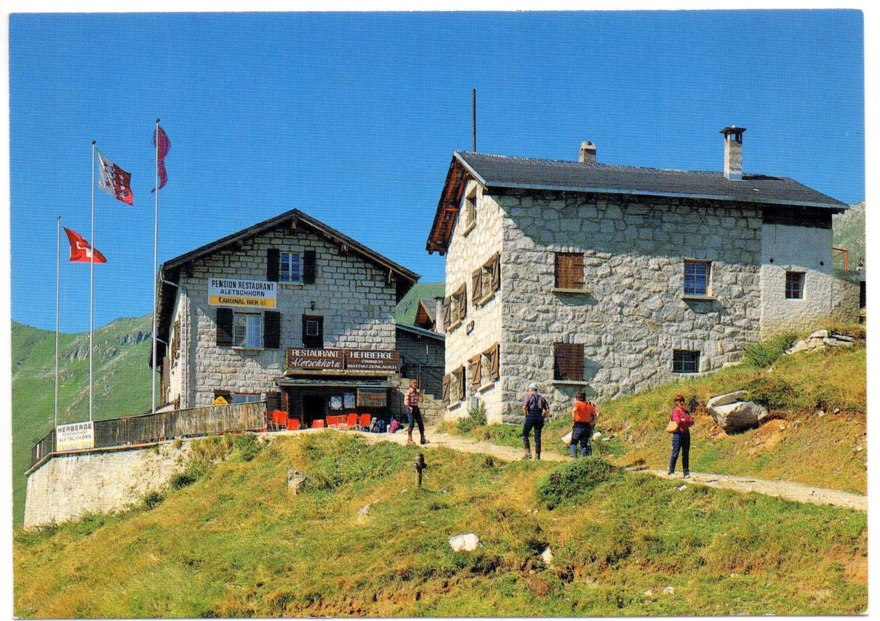 Ansichtskarten: BELALP Werbung Restaurant Aletschhorn, Cardinal Bier – Neu (gemäss Beschreibung) aus Jona von philajona