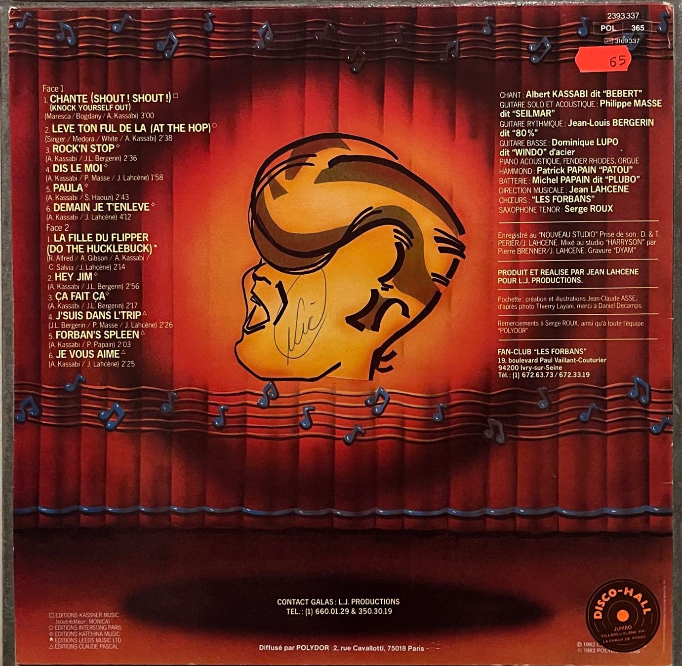 Dischi in vinile: LES FORBANS - CHANTE - 33 Tours – Usato da Bussigny venduto da vinyl-pas-cher 1