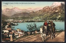 Lugano-Paradiso, Visto dalla strada al S