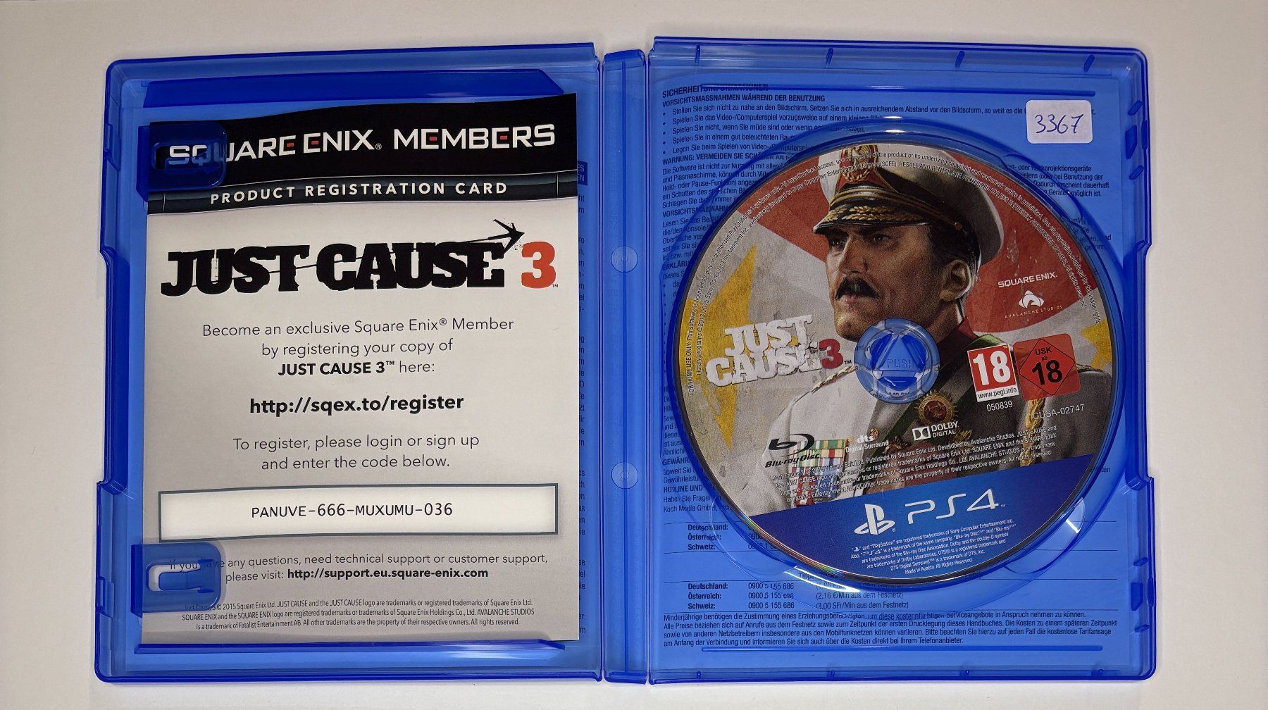 Giochi: PS4 - Just Cause 3 – Usato da Allschwil venduto da Bullach 1