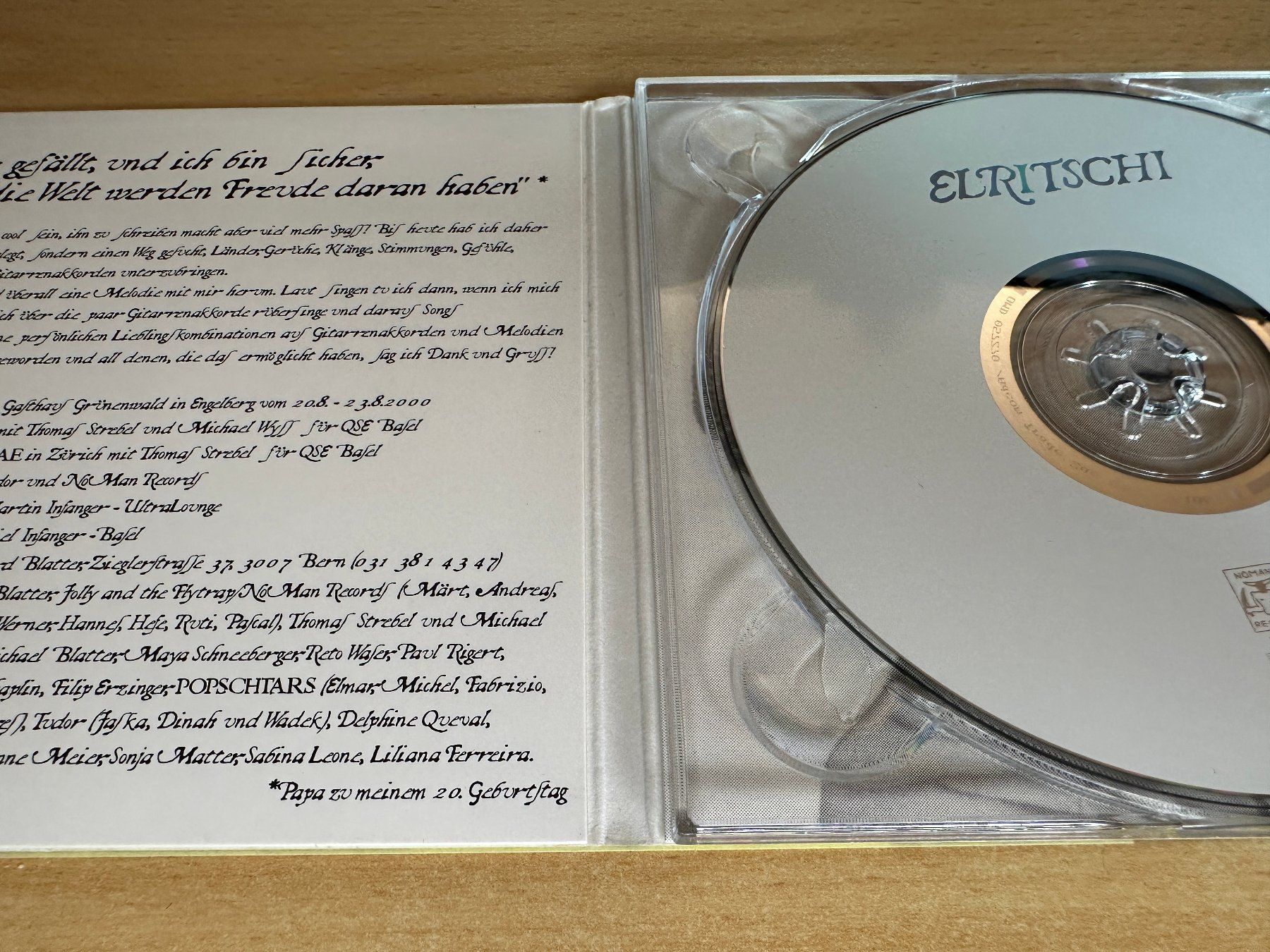 CD: Elritschi – Elritschi – Usato da Rikon im Tösstal venduto da Alpenmutz 2