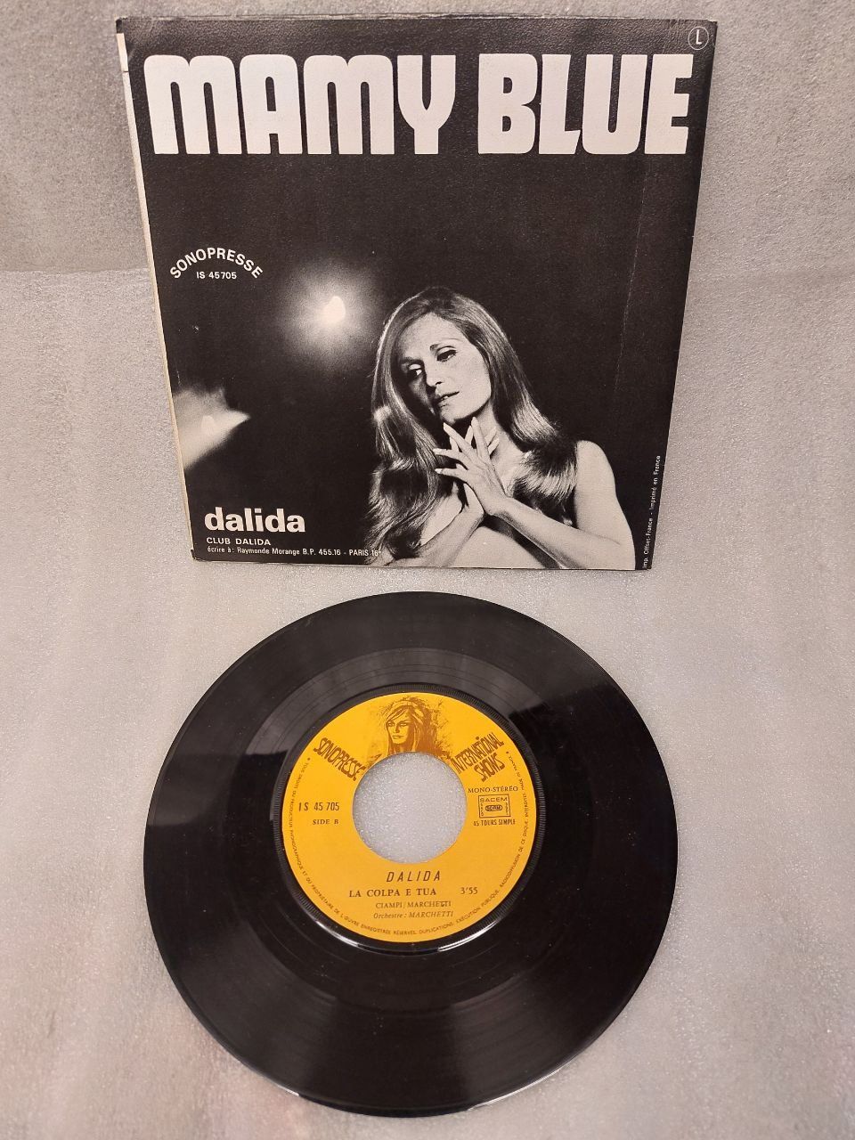 Dischi in vinile: Dalida – Mamy Blue - Vinile 1971 – Usato da Pambio Noranco venduto da TREBORLOP 2