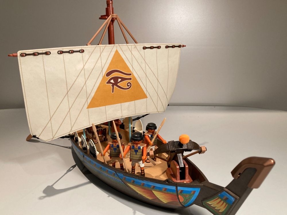  Playmobil History, Ägypter, Nilschiff des Pharao / Soldaten (Gebraucht Motiv 