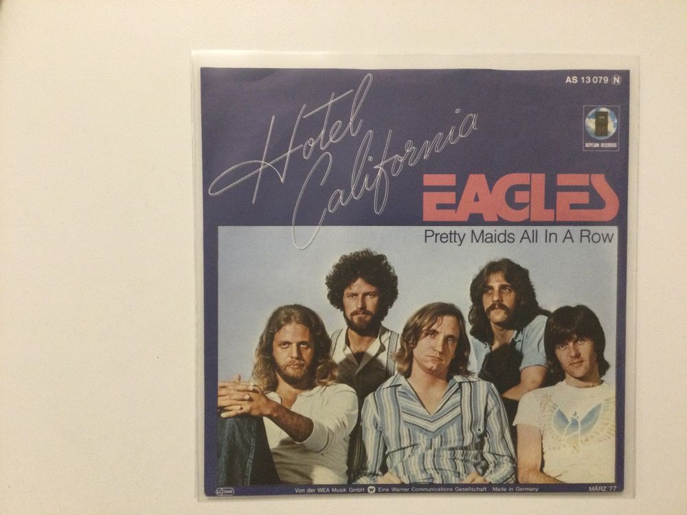 Hotel California Pretty Maids All in a Row by Eagles Single