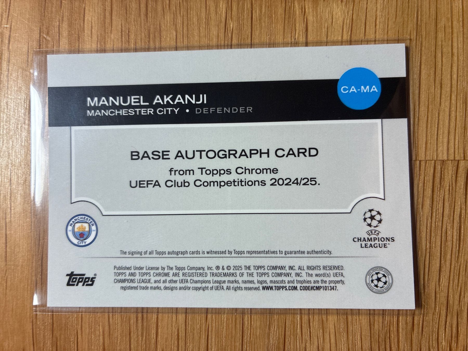 Topps Carte collezionabili: Topps Chrome Manuel Akanji Autogramm /150 – Usato da Wangenried venduto da Garagara 1