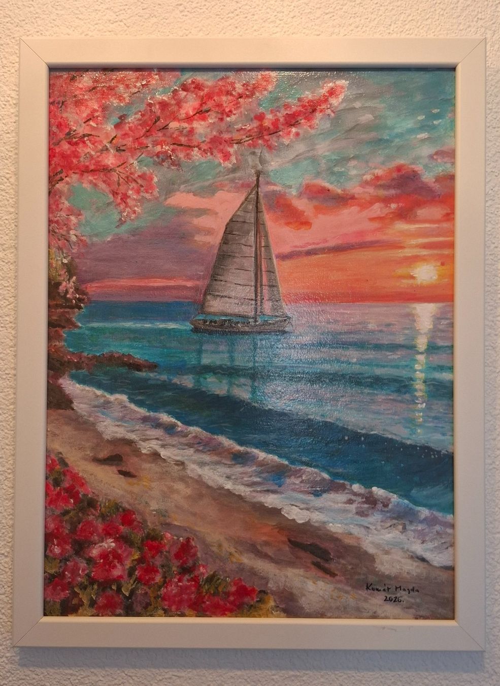 Dipinti: Acryl Bild mit Rahmen 43x33cm – Nuovo (secondo la descrizione) da Pfäffikon SZ venduto da Szabi1981